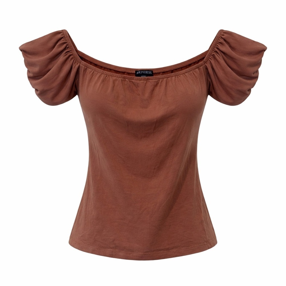 Express off the shoulder puff sleeve top, medium